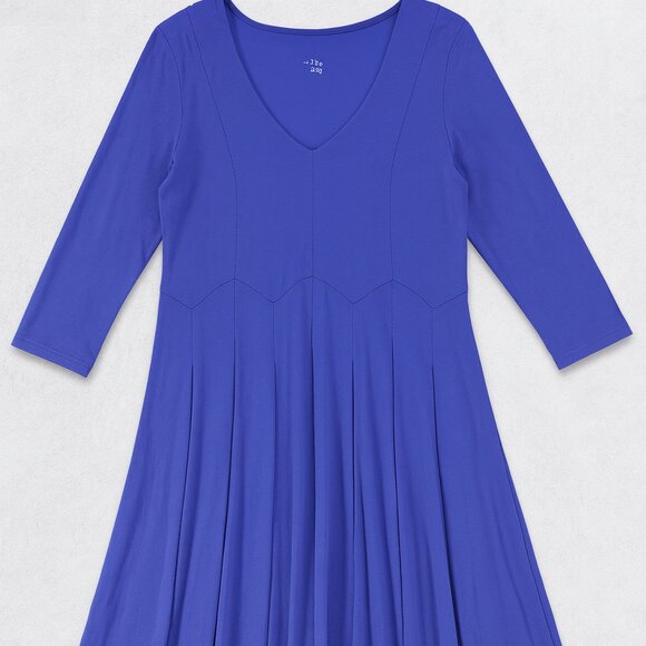 Soft Surroundings Dress Womens Small Purple Long Sleeve Midi A Line Flowy BOHO - Picture 1 of 10